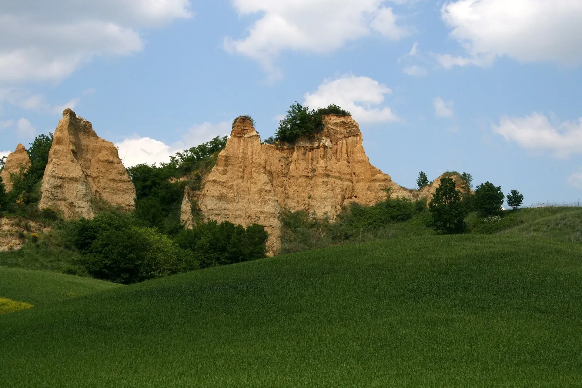 Paesaggio delle Balze nel Valdarno Superiore